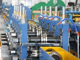 Forming, welding and sizing unit